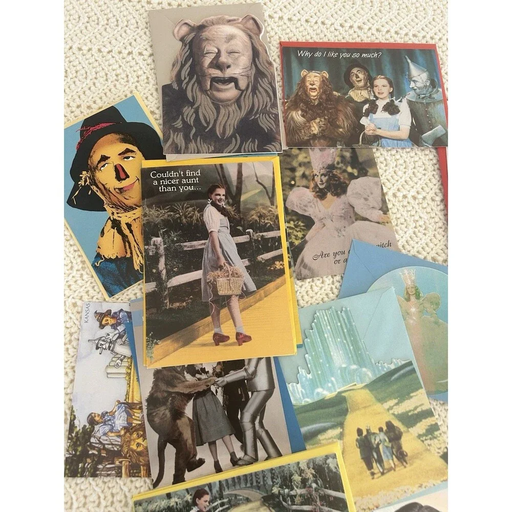 VTG 1960’s Wizard Of Ozz Post Card Black Greeting Card Lot 25+ Items